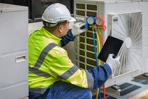 Professional Hvac Installation technician working in Harrington Park, NJ